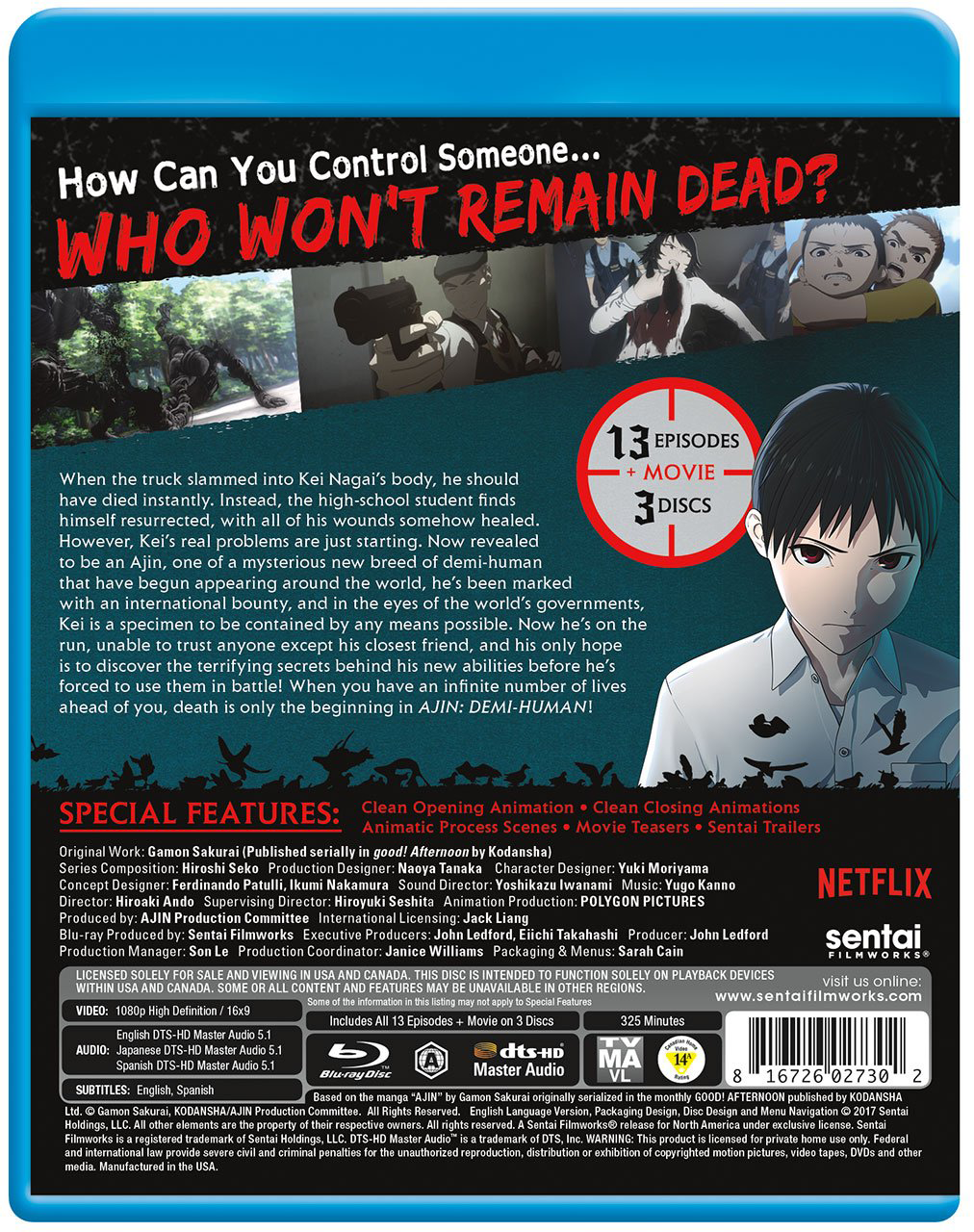 Ajin: Demi-Human Season 1 and 2