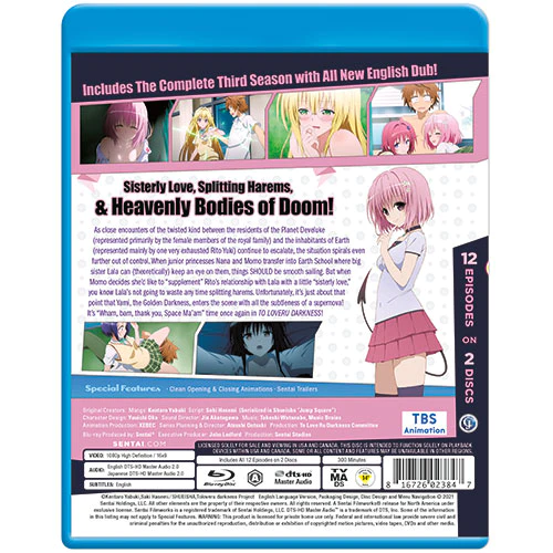 TO LOVE RU DARKNESS (Season 3) Complete Collection