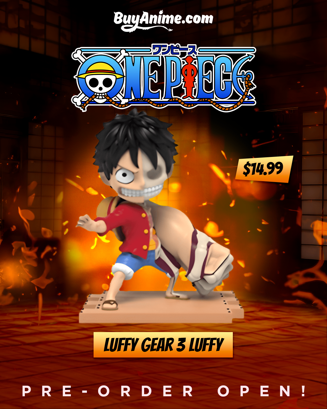 Luffy gear 3 em 2023