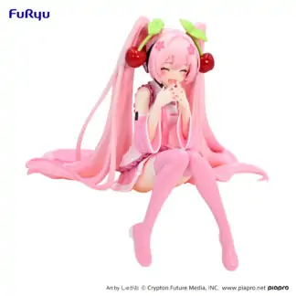 Hatsune Miku Noodle Stopper Figure -Sakura Miku 2023 Smile ver.-