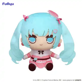 Hatsune Miku KYURUMARU Big Plush Toy -Macaroon-